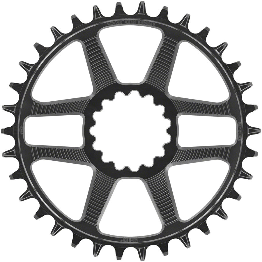 e*thirteen Helix R Chainring - 28t, 11/12-Speed, 52/55mm Flip Flop CL, 3.5mm Offset, e*thirteen DM, Black Cheap Sale Finishline