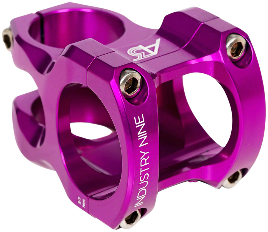 Industry Nine A35 Stem - 50mm, 35mm Clamp, +/-6, 1 1/8, Aluminum, Purple Clearance Nicekicks