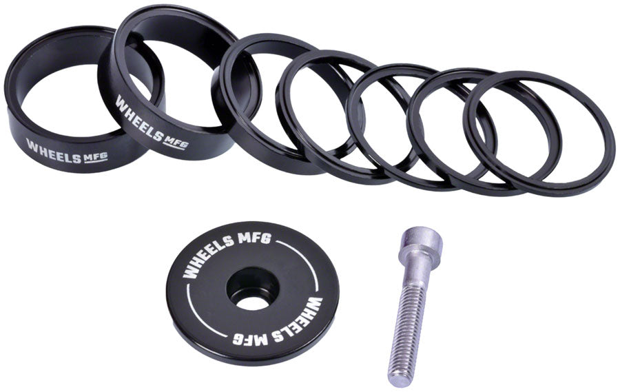 Wheels Manufacturing Essential StackRight Headset Spacer Kit - Black Get To Buy Cheap Online