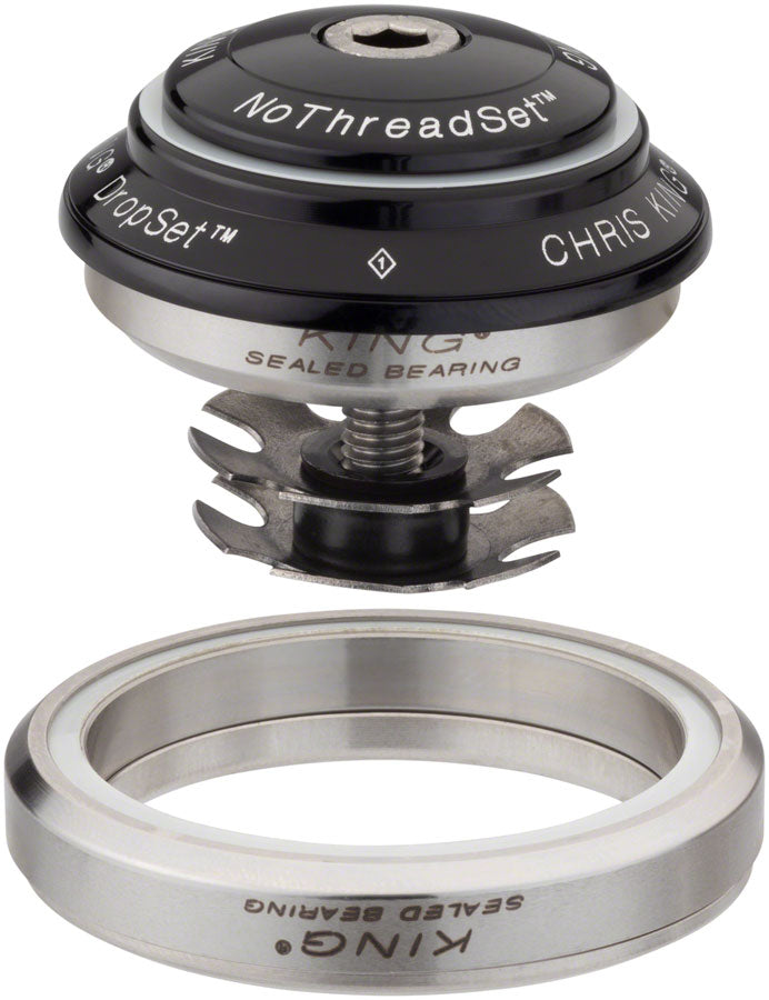Chris King DropSet 2 Headset - 1-1/8 - 1.5, 42/52mm, 45 Deg, Black Sale Wide Range Of