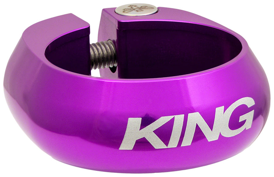 Chris King Seatpost Clamp - 34.9mm, Bolt-On, 3D Violet Sast Cheap Pice