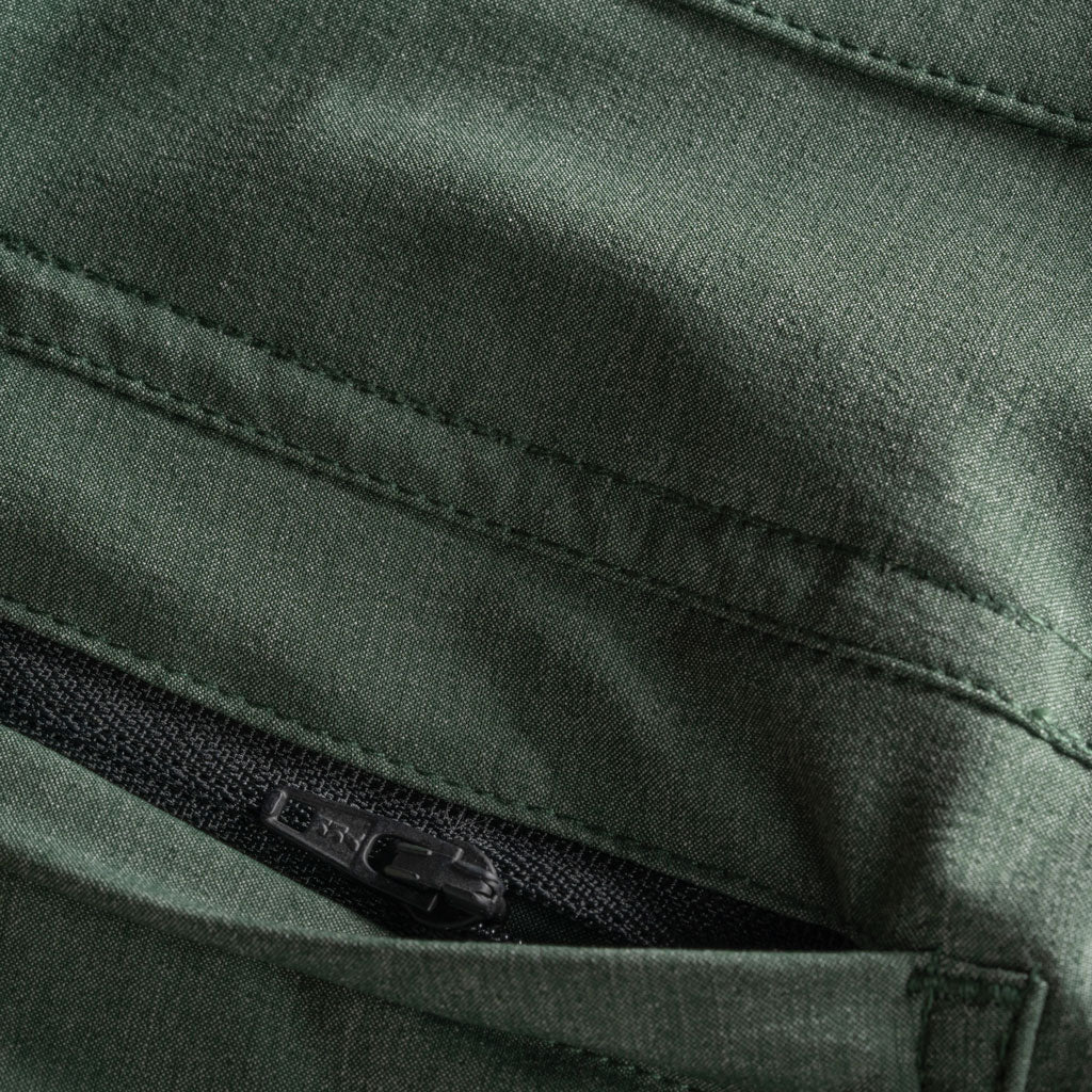 KETL Mtn Virtue Hybrid Shorts V3 9 Inseam: Swim, Hike, Travel, Lounge, Bike - Men's Hiking Chino Style Lightweight Green