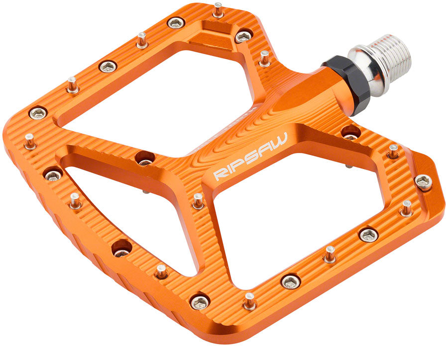 Wolf Tooth Ripsaw Aluminum Pedals - Platform, Aluminum, 9/16, Black, Orange Outlet Choice