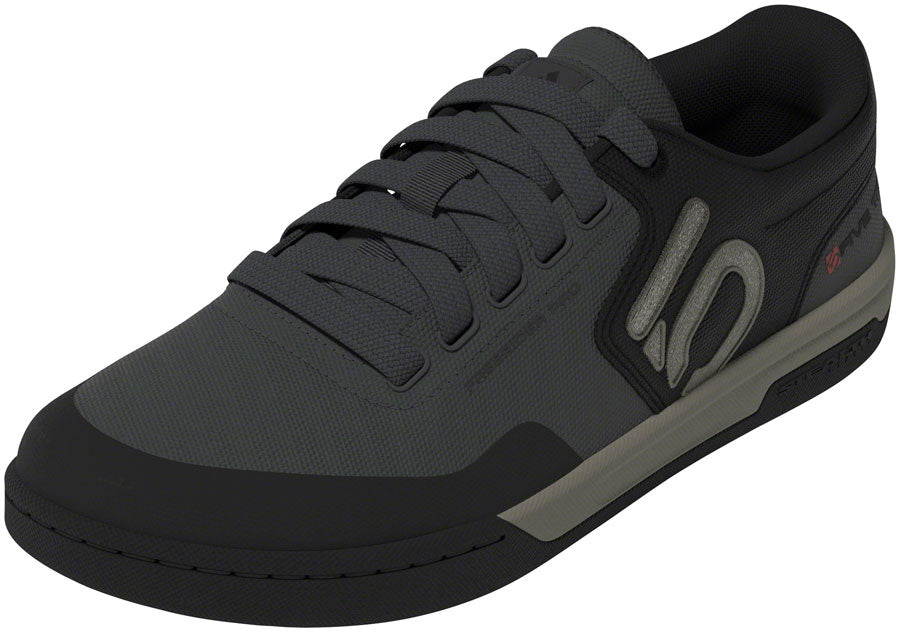 Five Ten Freerider Pro Canvas Flat Shoes - Men's, Gray Six/Silver Pebble/Core Black, 8