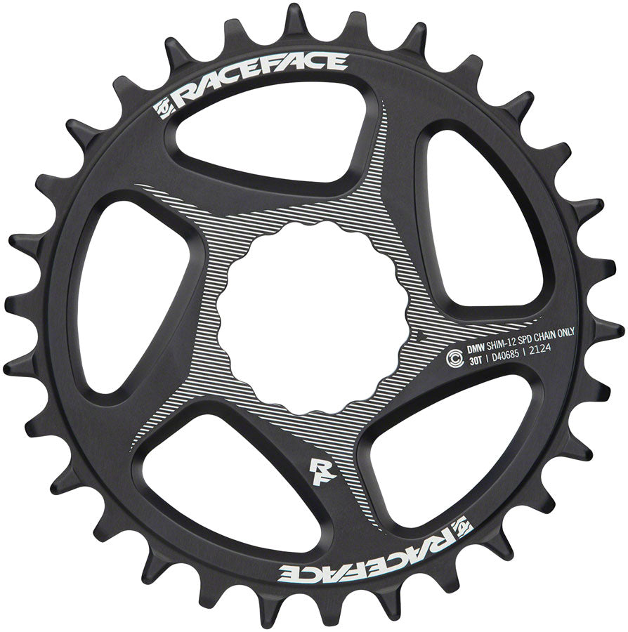 RaceFace Direct Mount Wide Chainring - 30t, DM CINCH, For Shimano 12-Speed HG+ Compatible Chain, Black Perfect Cheap Online