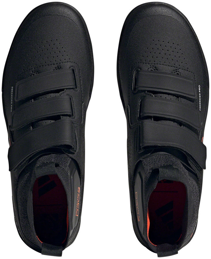 Five Ten Freerider Pro Mid VCS Flat Shoes - Men's, Core Black/Solar Red/Gray Three, 10.5