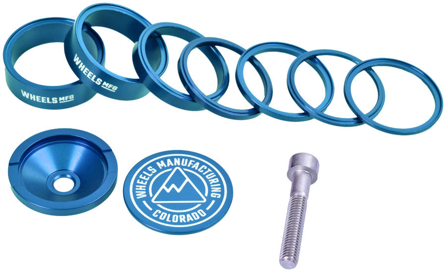 Wheels Manufacturing Pro StackRight Headset Spacer Kit - Teal Footlocker Finishline Online