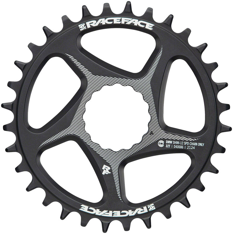 RaceFace Direct Mount Wide Chainring - 34t, DM CINCH, For Shimano 12-Speed HG+ Compatible Chain, Black Online Online Clearance