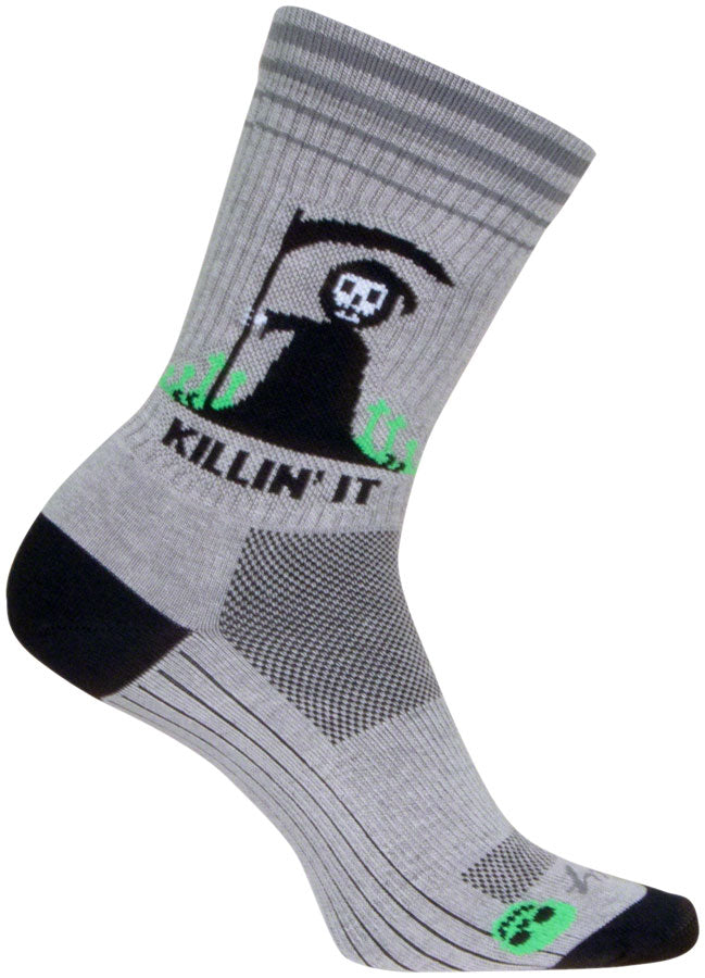 SockGuy Killin' It Crew Sock - 6, Large/X-Large