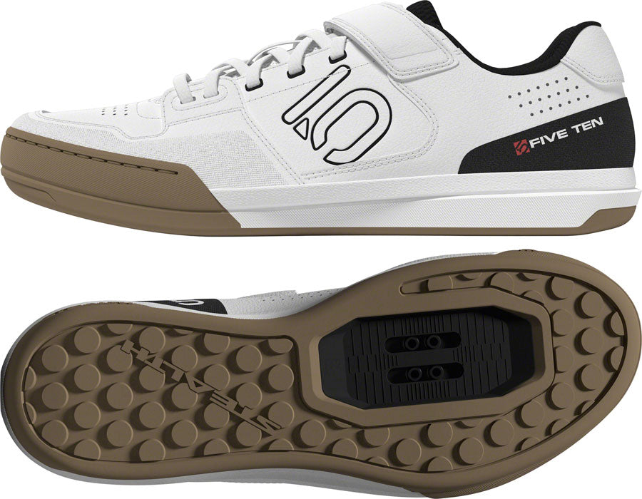 Five Ten Hellcat Mountain Clipless Shoes - Men's, FTWR White/Core Black/Red, 12.5