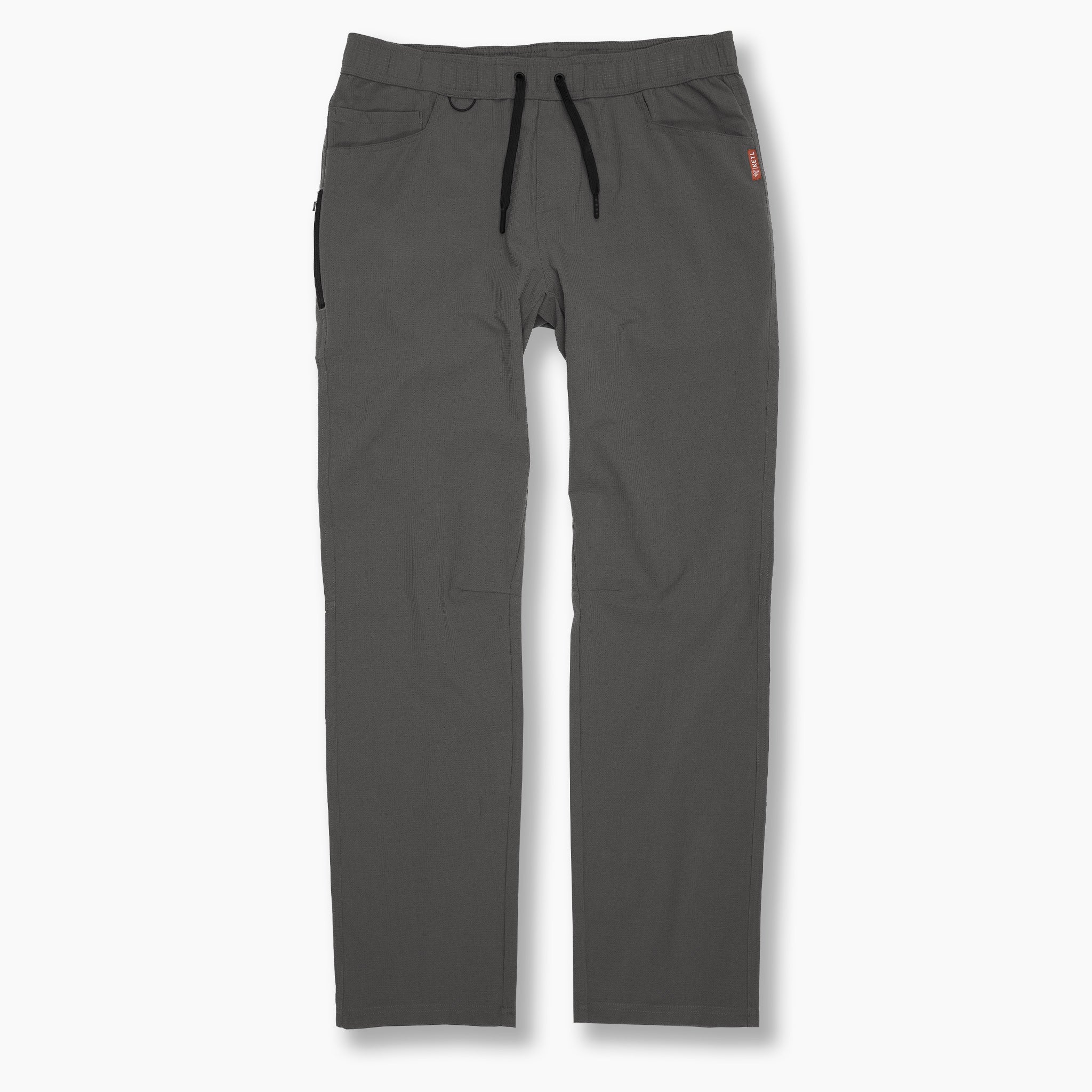 KETL Mtn Vent Lightweight Pants Straight Fit 32 Inseam: Summer Hiking & Travel - Ultra-Breathable, Packable & Stretchy - Grey Men's