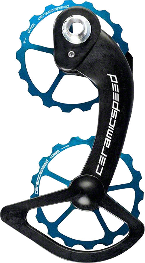 CeramicSpeed Shimano 9100 Oversized Pulley Wheel System: Coated, Alloy Pulley, Carbon Cage, Limited Edition Blue Outlet Low Pice Fee Shipping