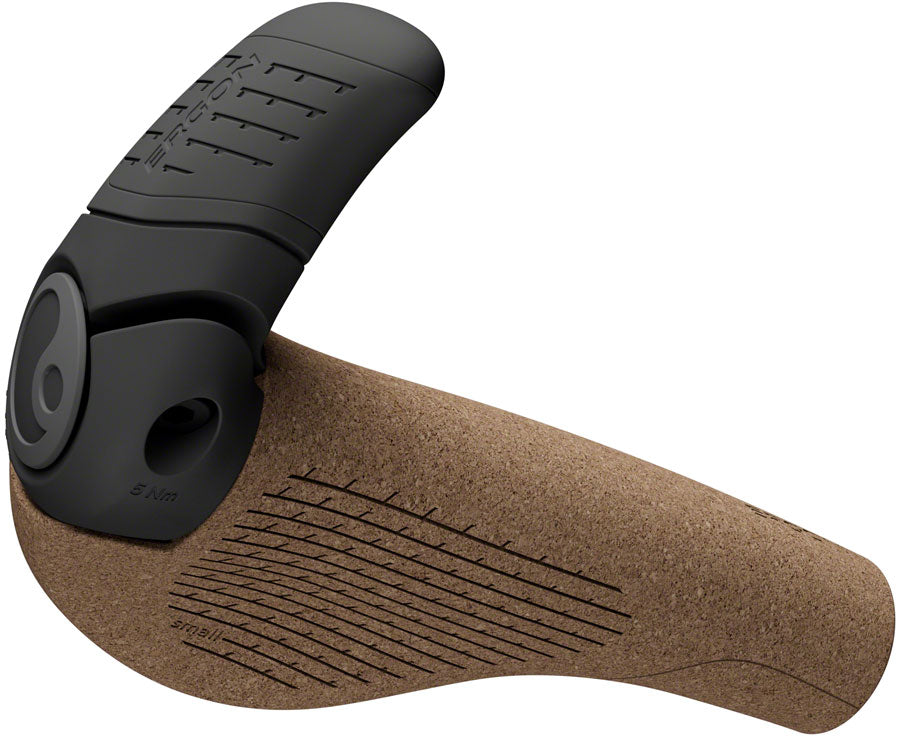 Ergon GP2 Evo BioKork Grips - Lock-On, Small, Black/Tan Clearance Clearance