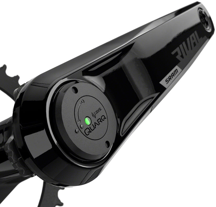 SRAM Rival 1 AXS Wide Power Meter Crankset - 172.5mm, 12-Speed, 40t, 8-Bolt Direct Mount, DUB Spindle Interface, Black, Cheap Low Pice