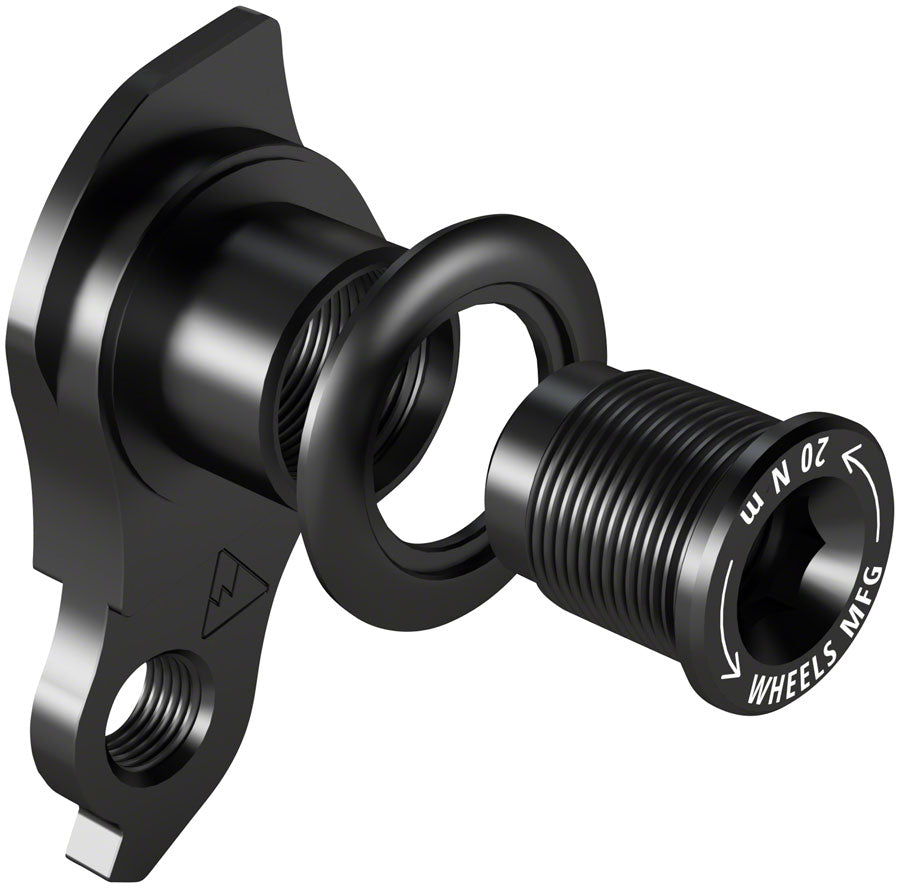 SRAM UDH For Trek ABP MTB Frames designed to accept UDH - Aluminum, Black - Wheels Manufacturing Derailleur Hanger - 487 Manchester