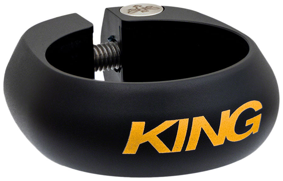 Chris King Seatpost Clamp - 34.9mm, Bolt-On, Two Tone Black/Gold Real Online