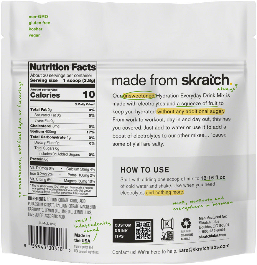 Skratch Labs Everday Drink Mix - Lemon Lime, 30-Serving Resealable Bag From China