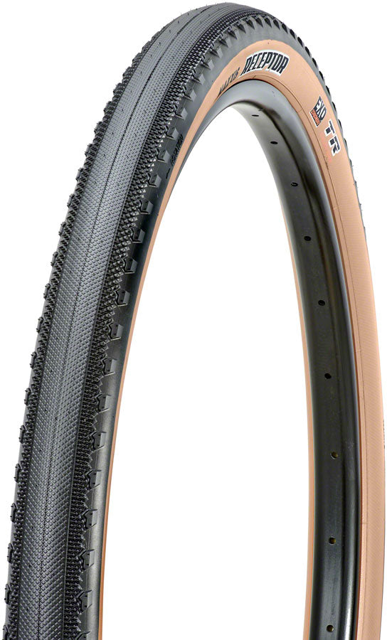 Maxxis Receptor Tire - 700 x 40, Tubeless, Folding, Black/Dark Tan, Dual, EXO Outlet 100% Authentic