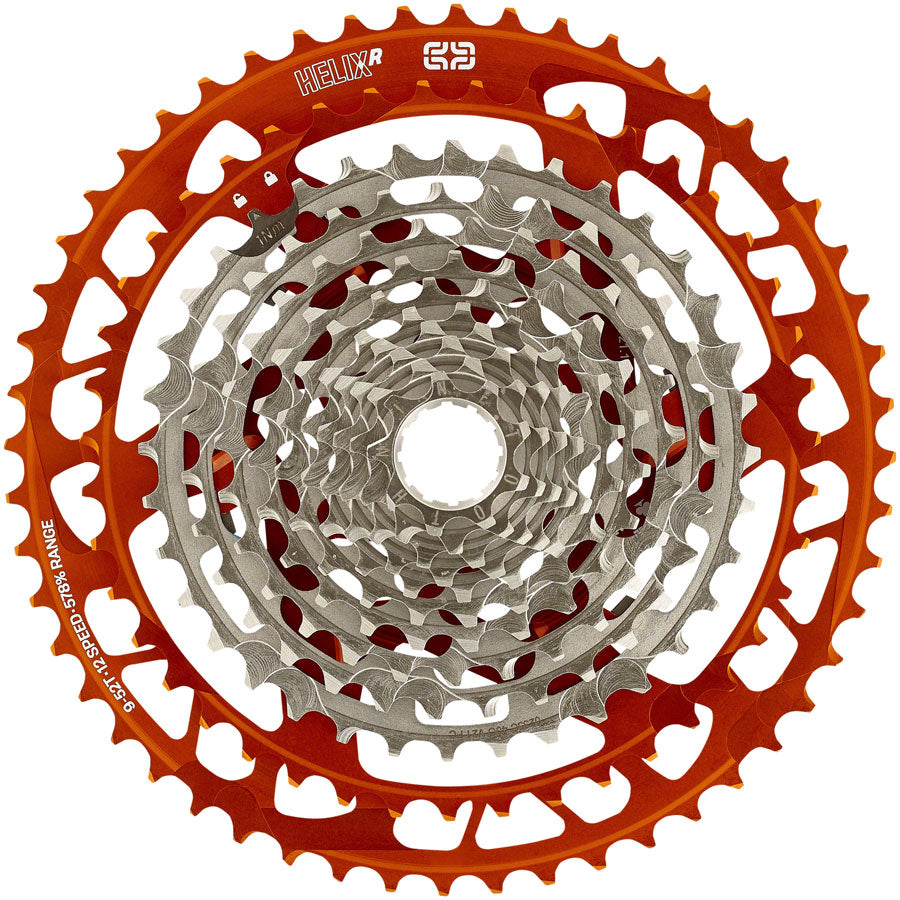 e*thirteen Helix Race Cassette - 12-Speed, 9-52t, Naranja Marketable