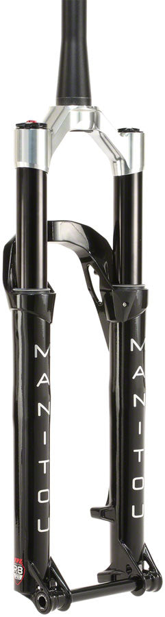 Manitou R8 Pro Suspension Fork - 29, 120 mm, 15 x 110 mm, 44mm Offset, Crown Lockout, Black/Silver Clearance Recommend