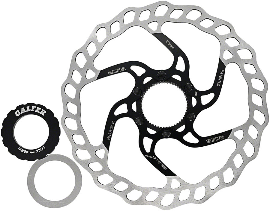 Galfer MTB Disc Brake Rotor - 160mm, Centerlock, 1.8mm Clearance Best Seller