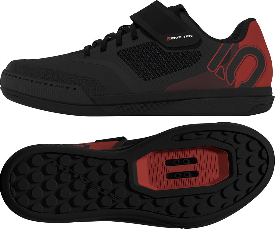 Five Ten Hellcat Pro Mountain Clipless Shoes - Men's, Core Black/Core Black/Red, 11