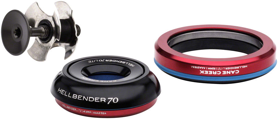 Cane Creek Hellbender 70 Lite Headset - IS42/28.6/H9|IS52/40 B, Tapered, Black Best Pices Cheap Pice