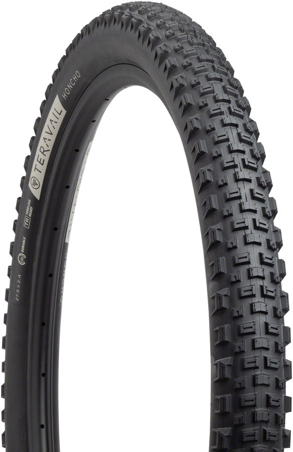 Teravail Honcho Tire - 27.5 x 2.4, Tubeless, Folding, Black, Durable, Grip Compound Exclusive Online