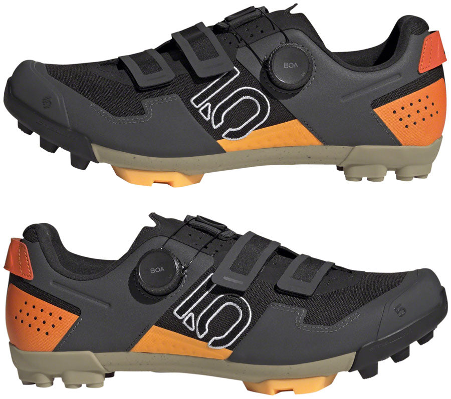 Five Ten Kestrel BOA Clipless Shoes - Men's, Core Black/Ftwr White/Impact Orange, 11.5