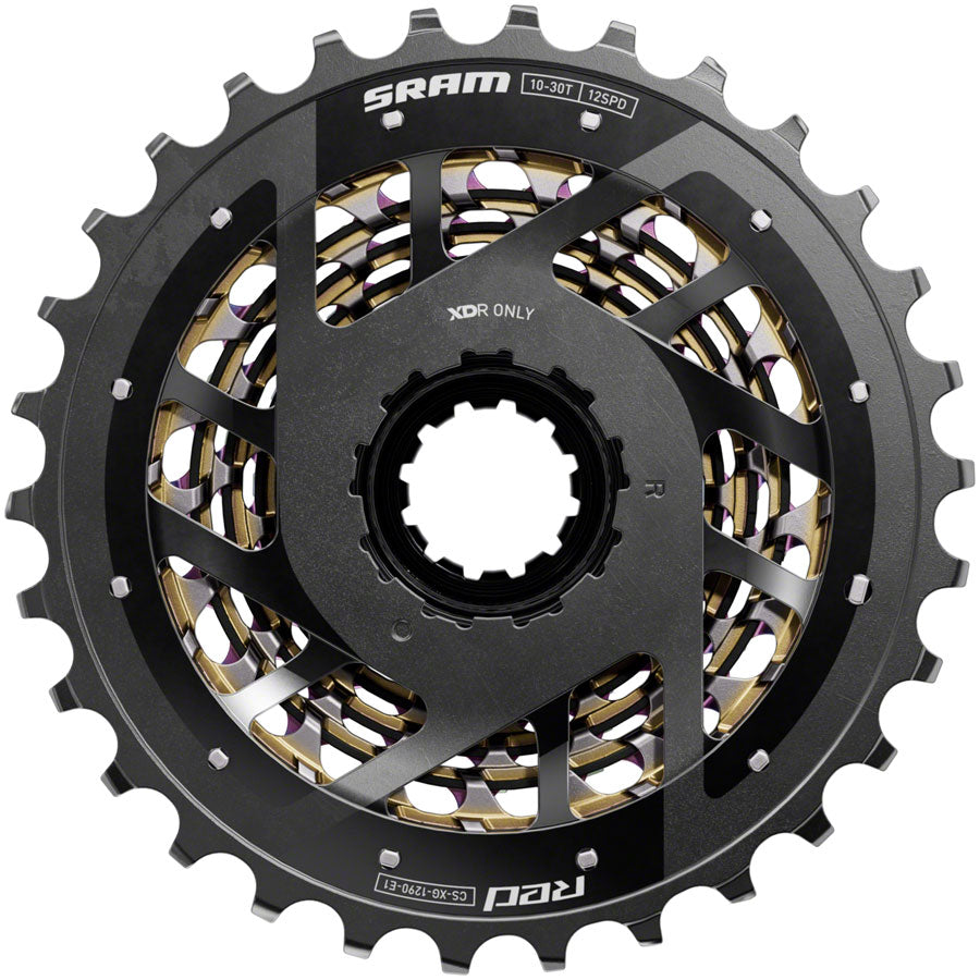 SRAM RED XG-1290 Cassette - 12-Speed, 10-30t, For XDR Driver Body, Rainbow, E1 Sale Best Seller