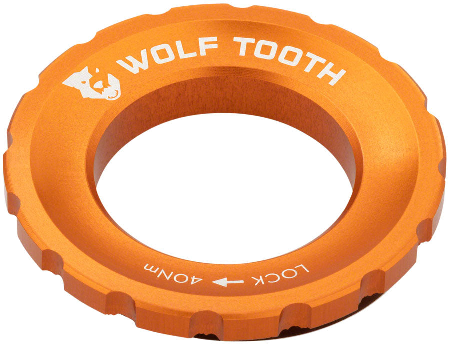 Wolf Tooth CenterLock Rotor Lockring - External Splined, Orange Professional