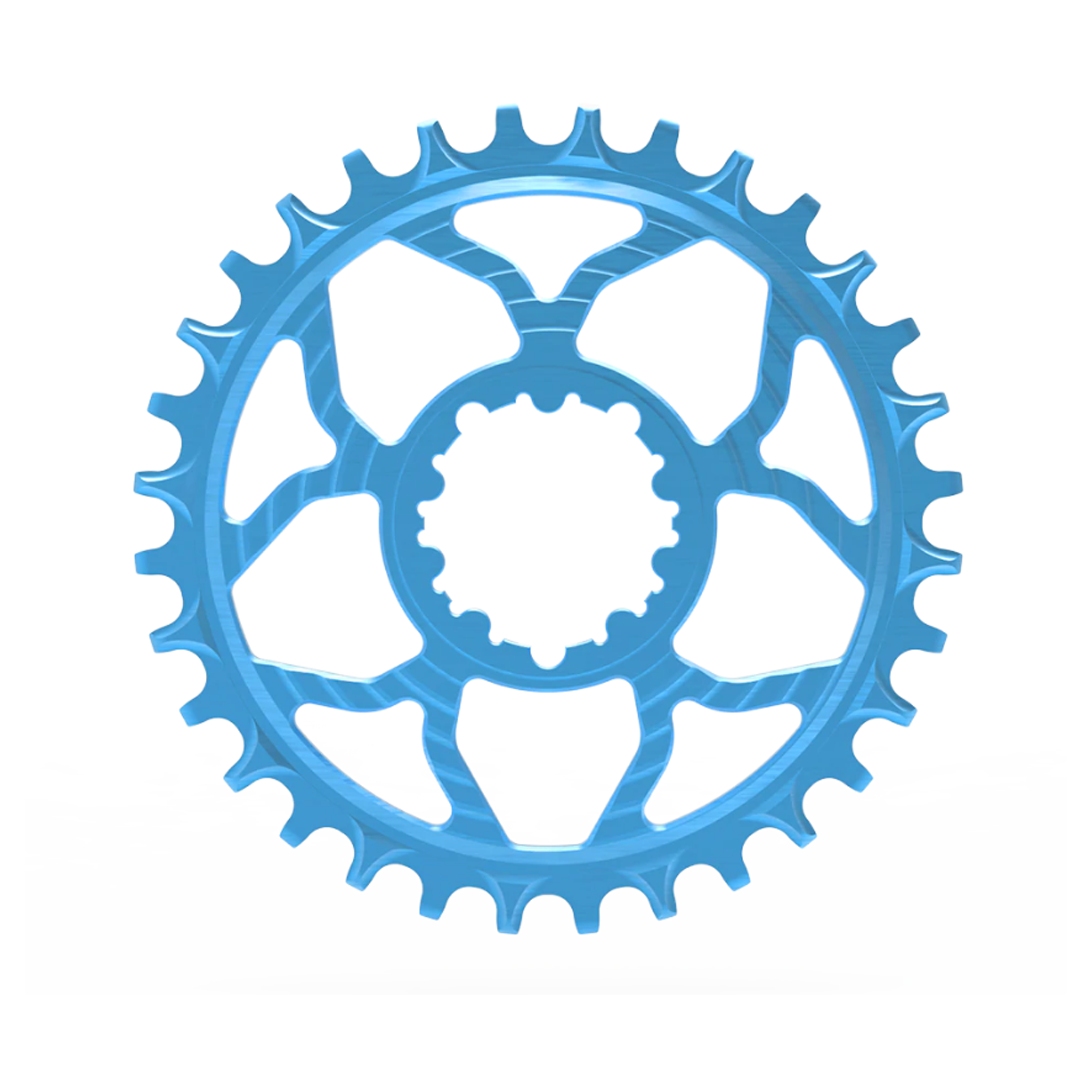 5Dev Classic Chainring, Teal, SRAM 3 Bolt, 32 Tooth, 3mm Offset Outlet Largest Supplier