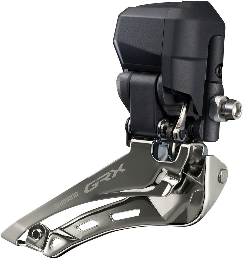 Shimano GRX FD-RX825 Di2 Front Derailleur - 2x12-Speed, Braze-on, Down Swing, For 46-48t Max, Black/Silver Buy Cheap Visit