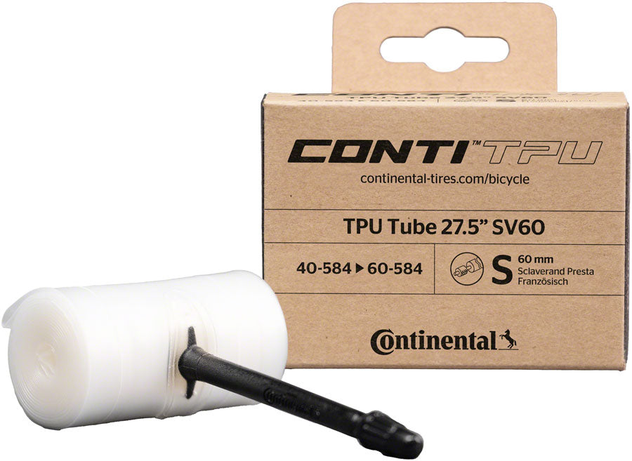 Continental TPU Tube - 650 x 40 - 60 / 27.5 x 1.6 - 2.4, 60mm Presta Valve Outlet Official