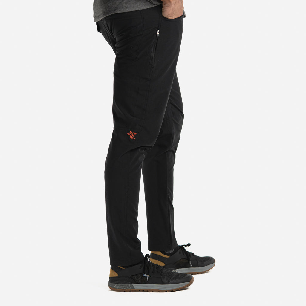 KETL Mtn Vent Lightweight Pants 34 Inseam: Summer Hiking & Travel - Ultra-Breathable, Packable & Stretchy - Black Men's