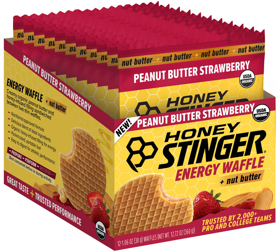 Honey Stinger Organic Waffle - Peanut Butter Strawberry, Box of 12 Best Wholesale