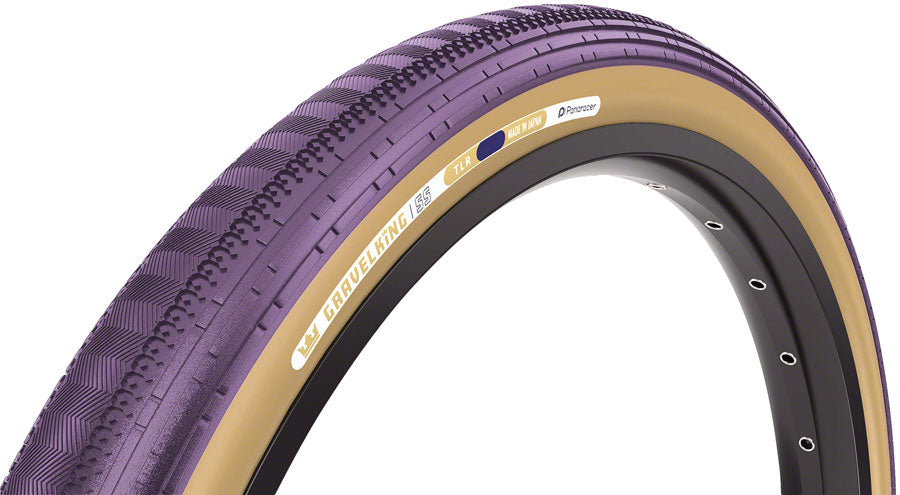 Panaracer GravelKing SS Tire - 700 x 40, Tubeless, Folding, Purple/Brown For Sale Cheap Pice