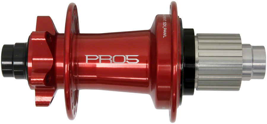 Hope Pro 5 Rear Hub - 12 x 148mm, 6-Bolt, Micro Spline, Red, 32H Top Quality For Sale