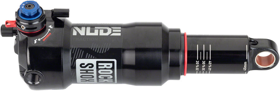 RockShox Deluxe Nude RLC3 Rear Shock - 165 x 45mm, DebonAir, Prog, 0 Tokens, 1 Eff Token, LM Tune, 430 L/O, Trunnion, Clearance Genuine