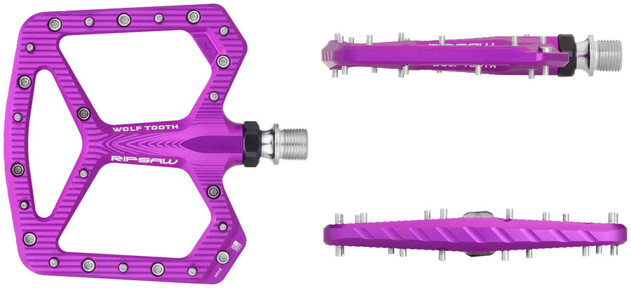 Wolf Tooth Ripsaw Aluminum Pedals - Platform, Aluminum, 9/16, Ultraviolet Purple Buy Cheap Cheapest Pice