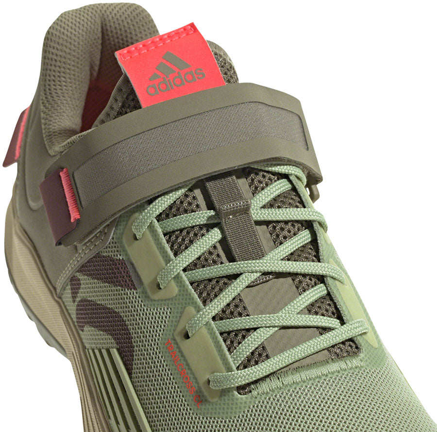 Five Ten Trailcross Mountain Clipless Shoes - Women's, Quiet Crimson/Orbit Green/Turbo, 9