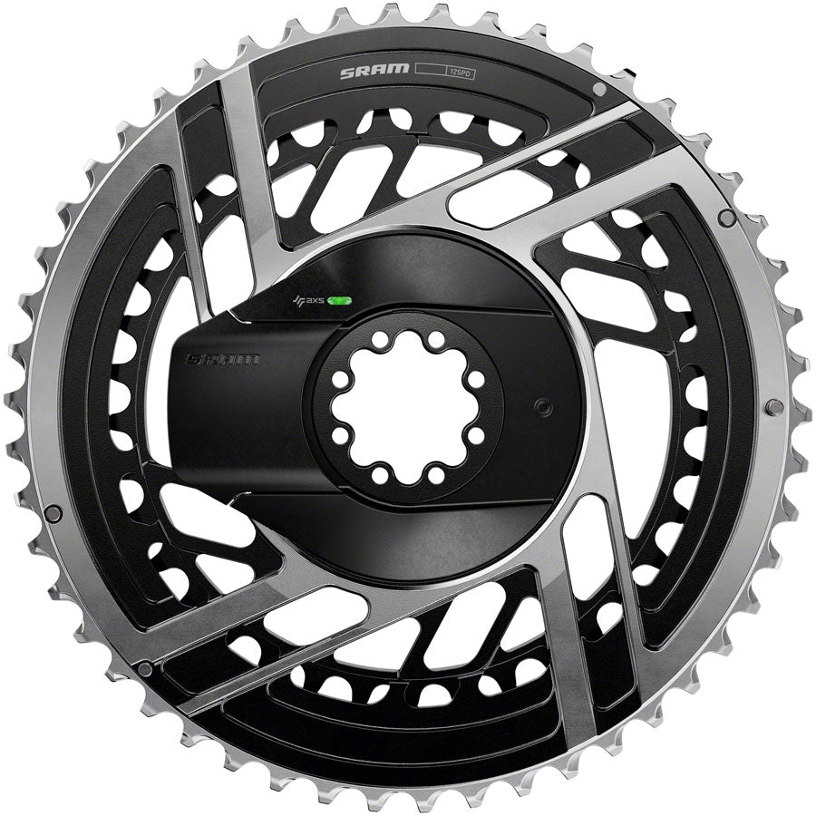 SRAM RED AXS 2x Power Meter Chainring Kit - 54/41t, 2x12-Speed, 8-Bolt, Direct Mount, Black/Silver, E1 Outlet Online