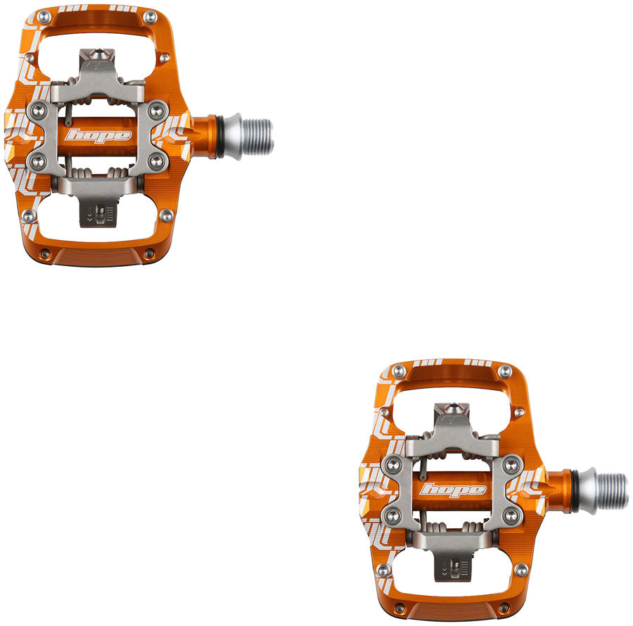 Hope Union TC Pedals - Dual Sided Clipless with Platform, 9/16, Orange Cheapest Pice For Sale