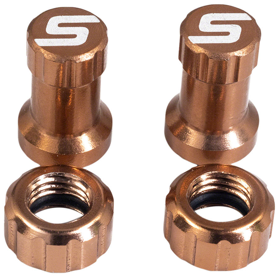 Stan's Tubeless Valve Stem Cap Color Kit - Copper, Pair