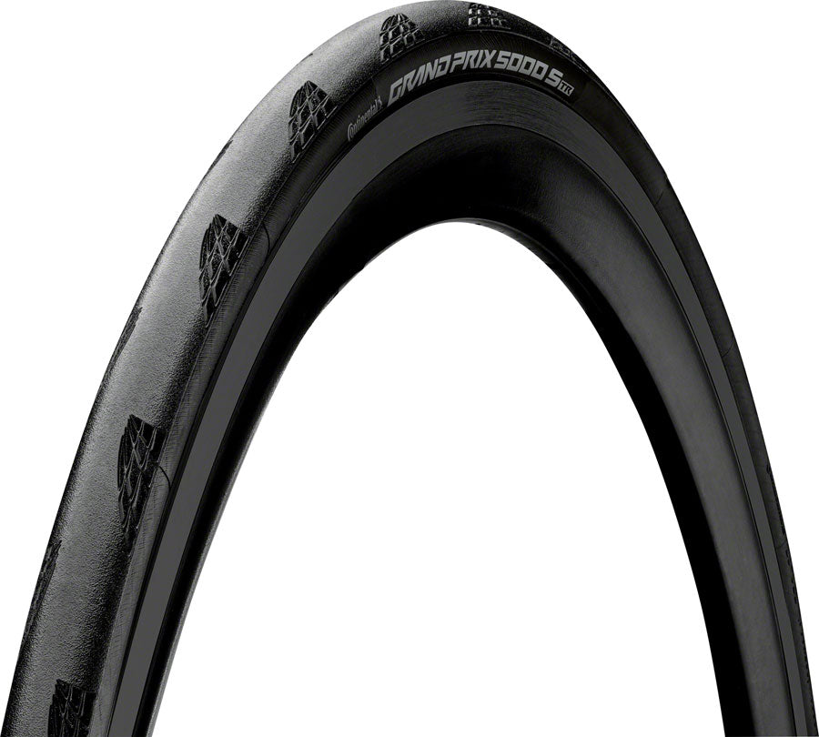 Continental Grand Prix 5000 S TR Tire - 700 x 30, Tubeless, Folding, Black, BlackChili, Vectran Breaker, LazerGrip, ACT With Credit Card