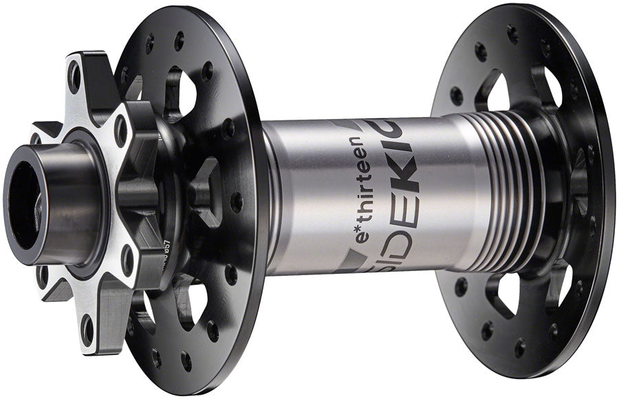 e*thirteen Sidekick Front Hub - 15 x 110mm, 6-Bolt Disc, Black/Sterling Silver, 28H Sale With Credit Card