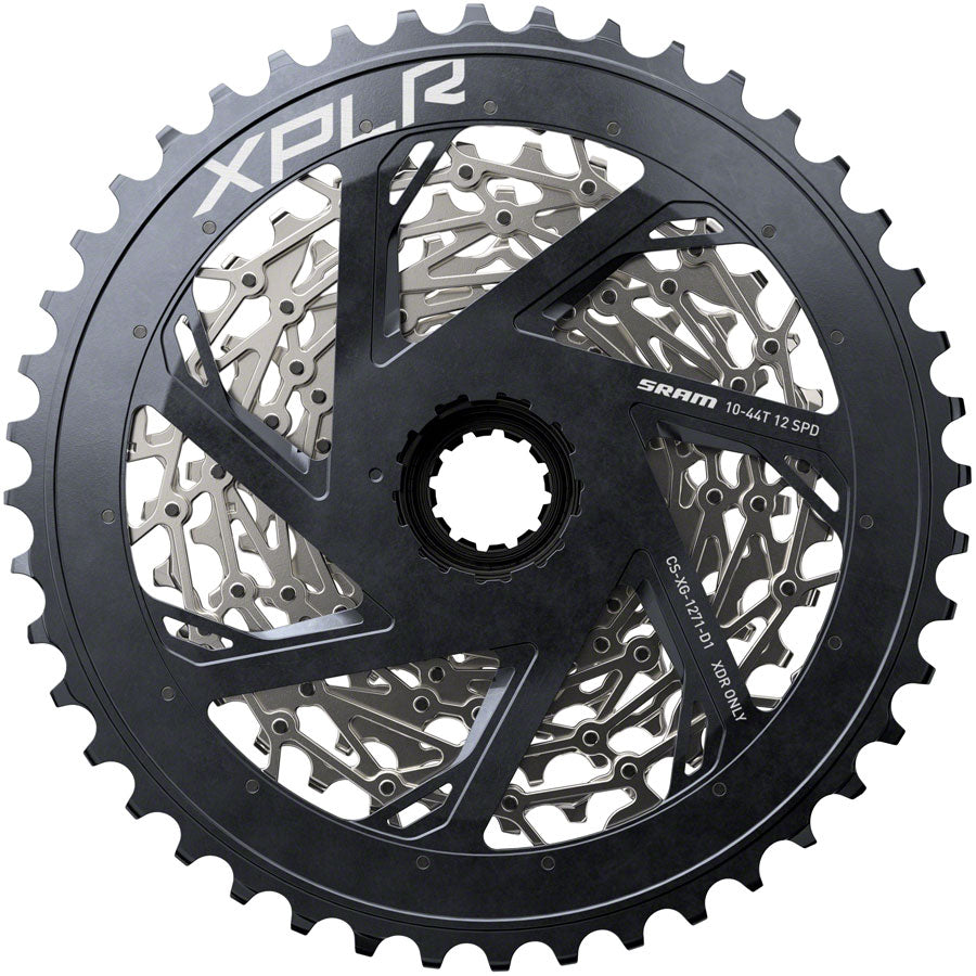 SRAM XPLR XG-1271 Cassette - 12-Speed, 10-44t, Silver, For XDR Driver Body, D1 Supply Sale Online