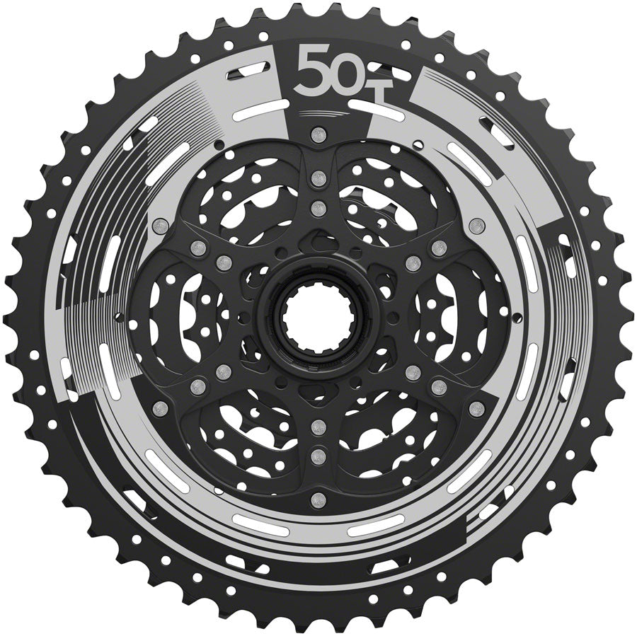 SunRace M993 Cassette - 9-Speed, 11-50t, Alloy Spider and Lockring, ED Black Supply Online