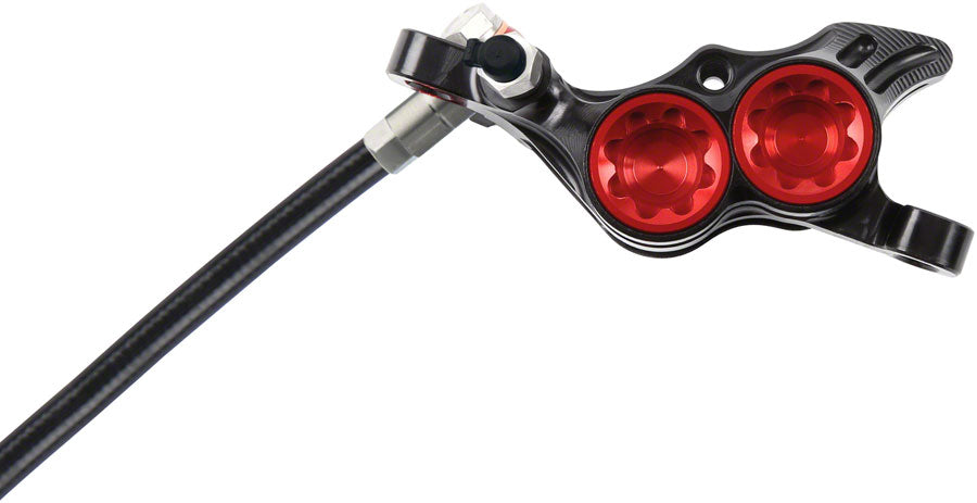 Hope Tech 4 E4 Disc Brake and Lever Set - Front, Hydraulic, Post Mount, Red Free Shipping Big Sale