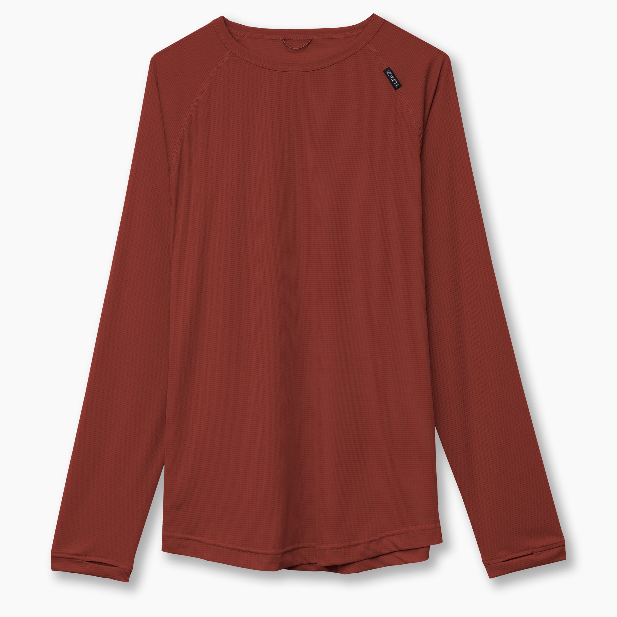 Ketl Mtn Nofry Sun Shirt Long Sleeve - SPF/UPF 30+ Sun Protection Shirt Lightweight For Summer Travel - Burgundy Men's